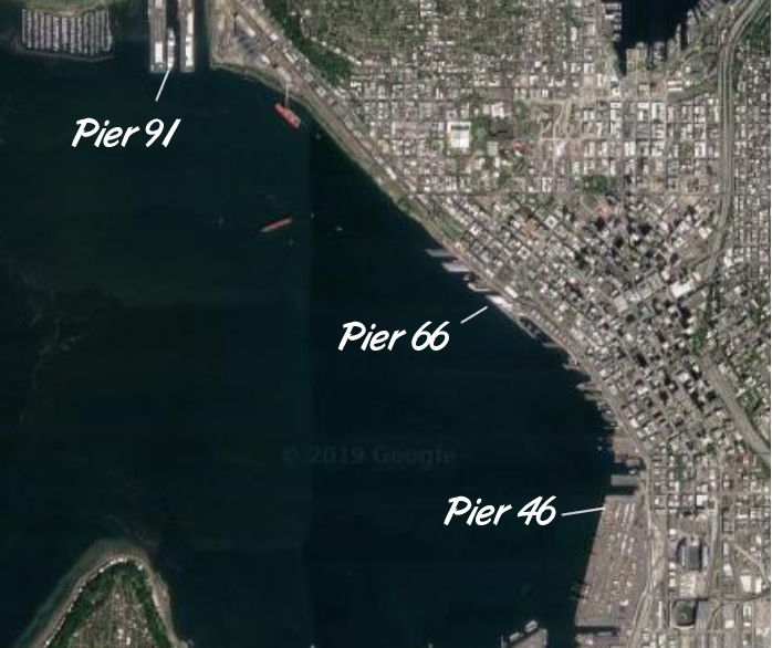 Seattle cruise piers