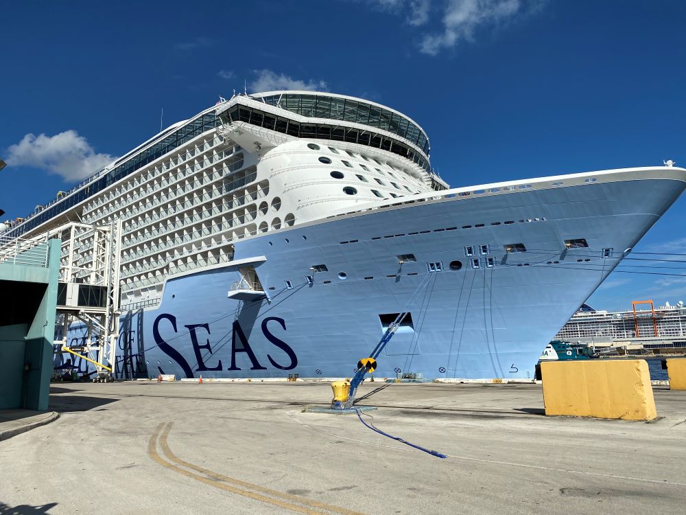 Ship docked in Port Everglades