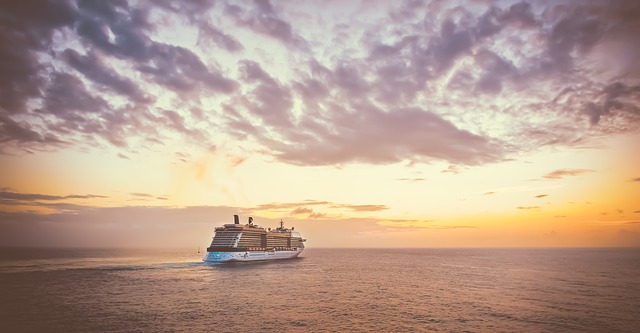Ship sailing away