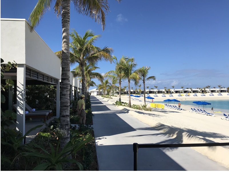 Vista delle Silver Cove Villas su Great Stirrup Cay