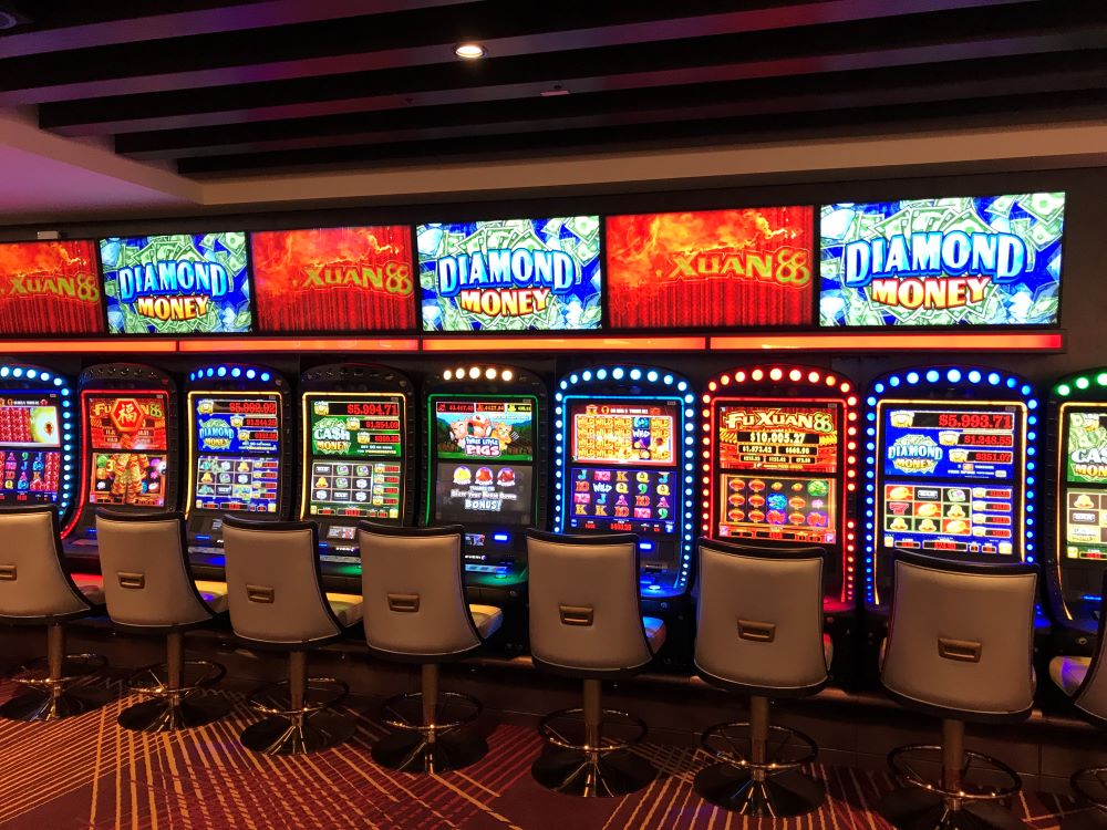 Slot machines on a cruise