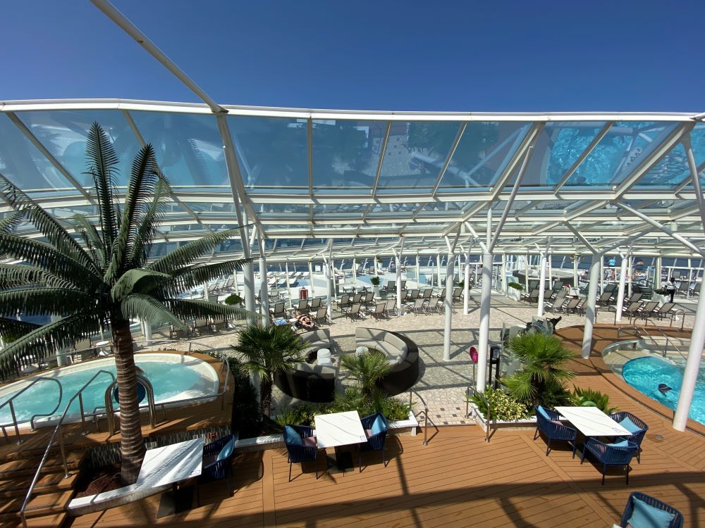 Solarium on Royal Caribbean ship