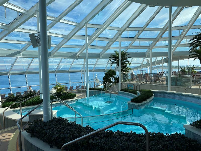 Solarium on Royal Caribbean ship