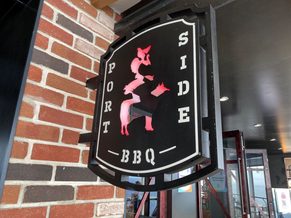 Specialty restaurant sign