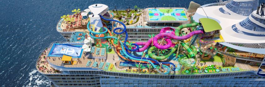 royal caribbean cruise ships with slides