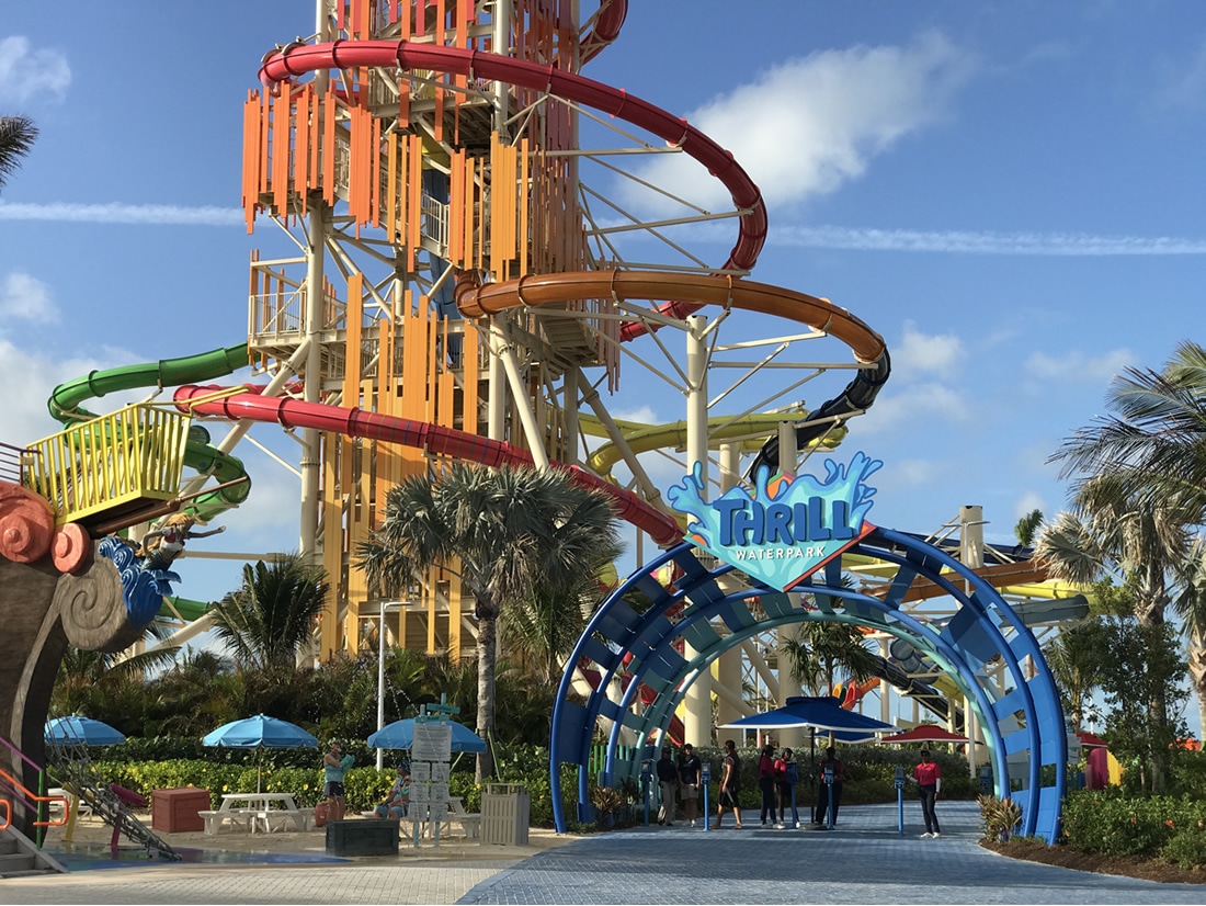 Entrance to Thrill Waterpark on CocoCay
