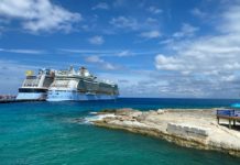 11 Wild Cruise Ship Facts Most People Don’t Know Two ships docked in CocoCay