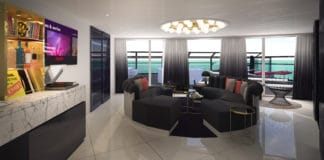 Virgin Voyages Announces Unique Details of New Suites Rendering of Virgin Voyages RockStar suite