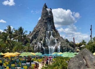 Is Volcano Bay Worth It? 17 Tips & Things to Know About the Waterpark The peak of the volcano at Volcano Bay waterpark