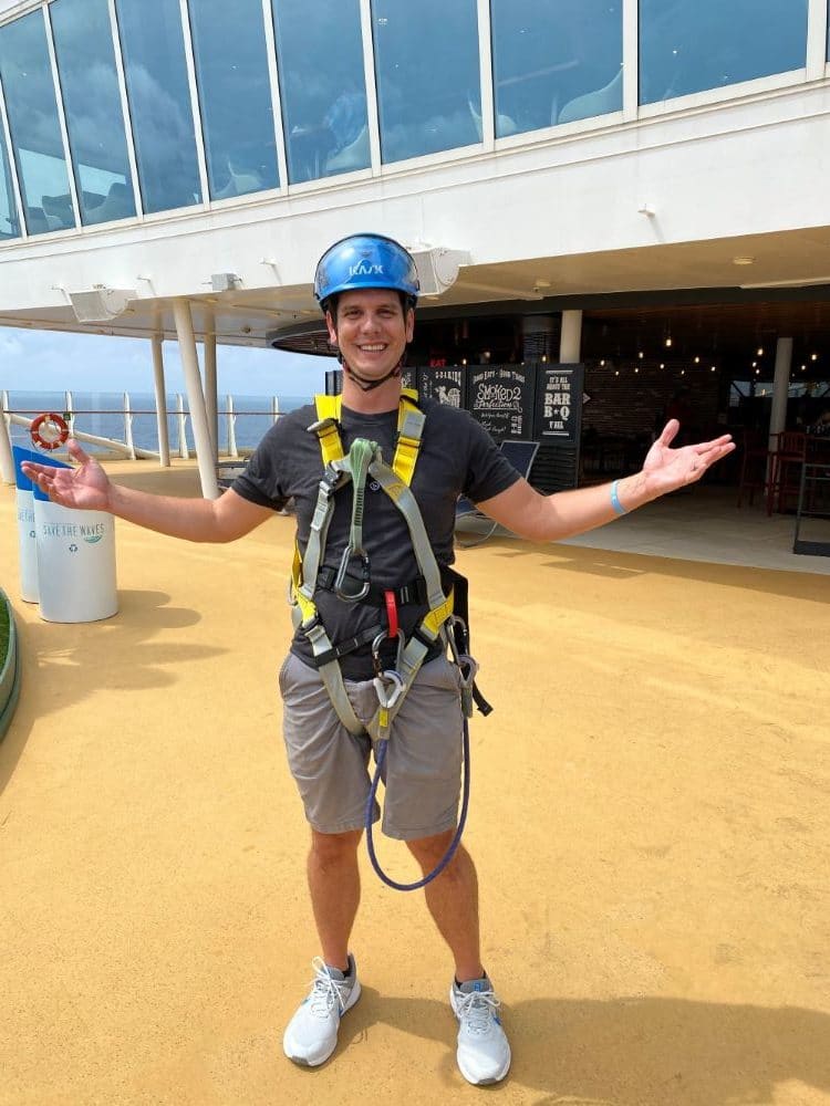 Royal Caribbean zip line ger